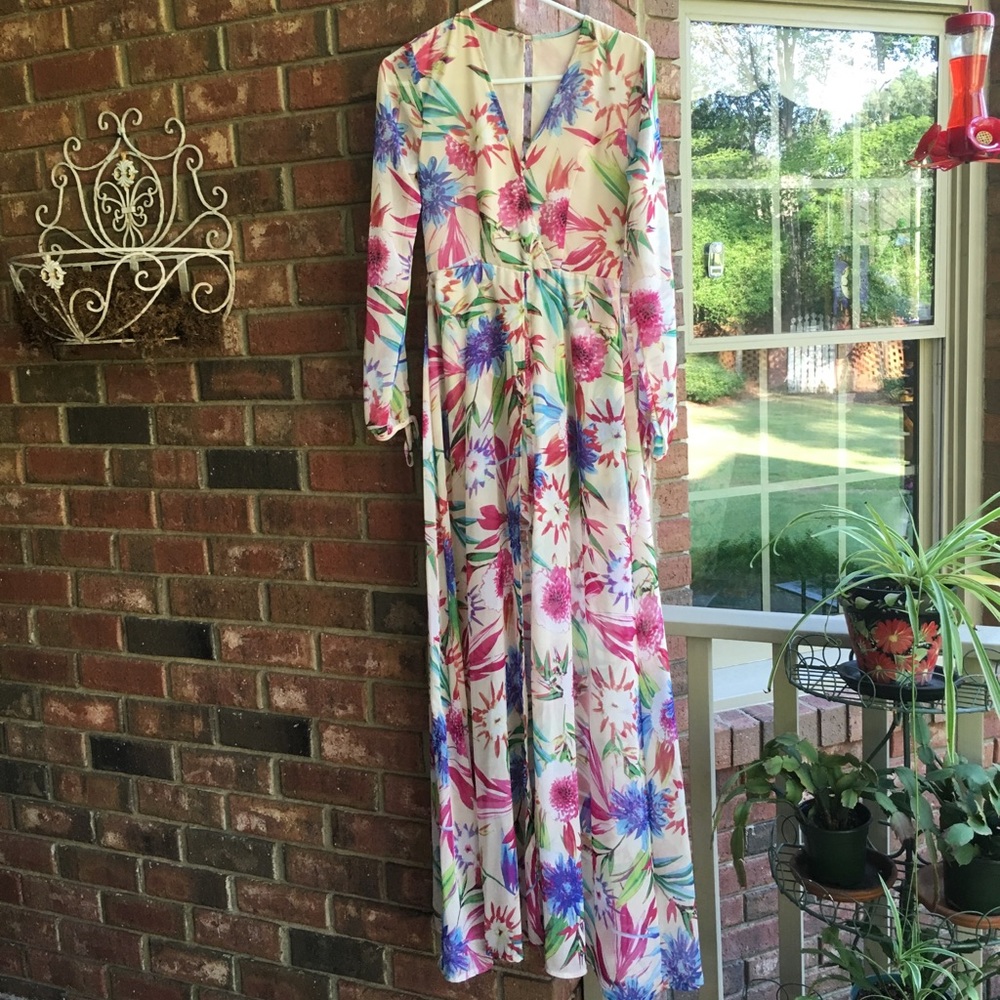 Long Floral Romper